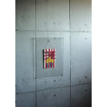 三岸節子 オイルパステル【花】額装　Z774