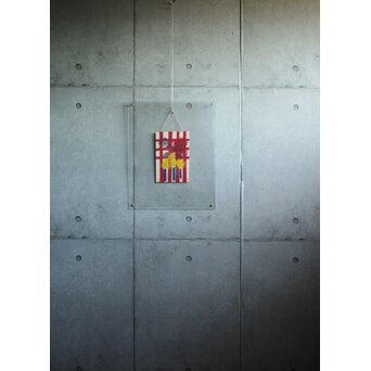 三岸節子 オイルパステル【花】額装　Z774 