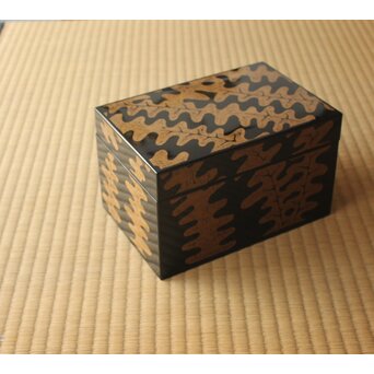 香川揮山 しだ文 茶箱　Q400