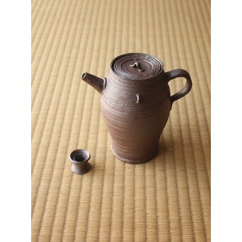 雲林院宝山/寶山 昌平 南蛮手 環耳付 水注/急須　P625