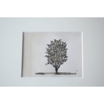 堀文子 墨絵『木』 Z791 