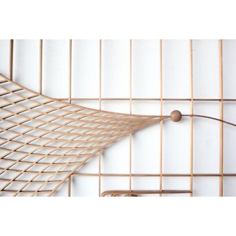 投網図と吉祥紋 大欄間 2枚1組　R0529 