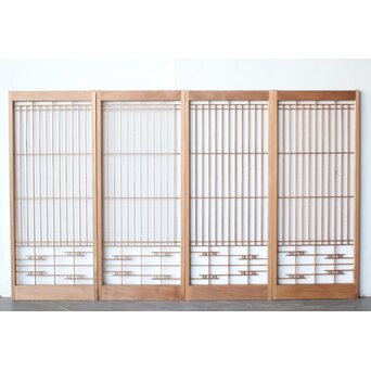 竹装飾 書院戸 4枚1組　R0532