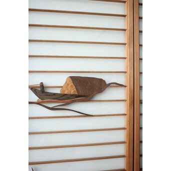 船引図 木彫書院欄間 5枚1組　R0533 