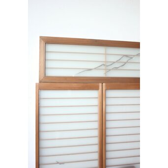 船引図 木彫書院欄間 5枚1組　R0533 