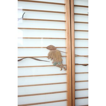 船引図 木彫書院欄間 5枚1組　R0533 