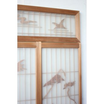 鶴亀書院欄間 3枚1組　R0534 