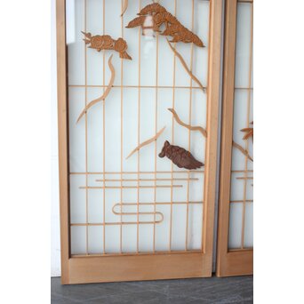 鶴亀書院欄間 3枚1組　R0534 