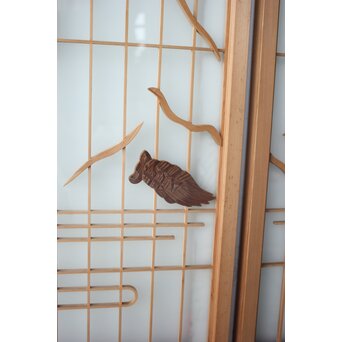 鶴亀書院欄間 3枚1組　R0534 