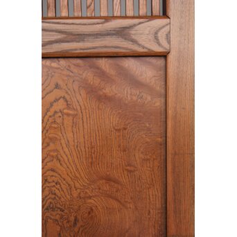 玉杢腰板 総欅格子蔵戸　W0235 