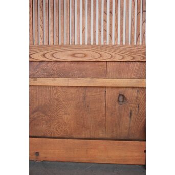 玉杢腰板 総欅格子蔵戸　W0235 