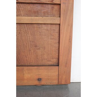 玉杢腰板 総欅格子蔵戸　W0235 