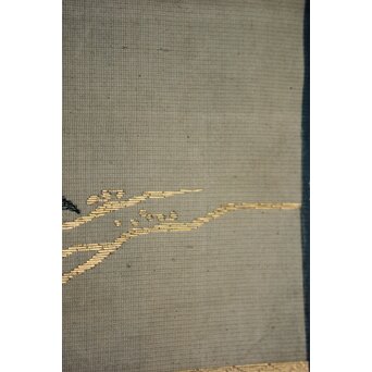 竹屋町刺繍 鶴図 掛軸　Z796 
