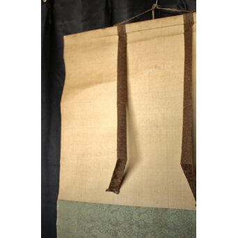 岸慶 虎図 絹本軸装　Z799 