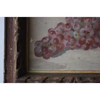 木下孝則「静物葡萄」油彩 額装　Z801 