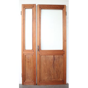 にかわガラス 親子ドア 2枚1組　GD0342 