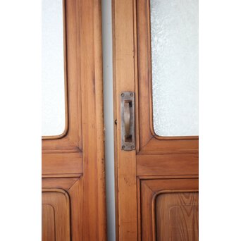 にかわガラス 親子ドア 2枚1組　GD0342 