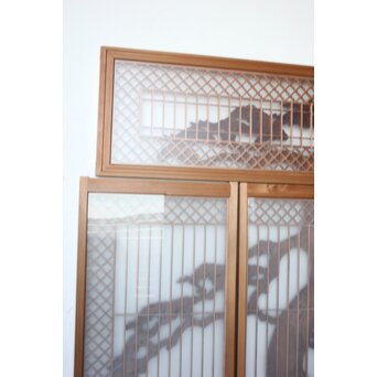 鶴松 書院欄間 5枚1組　R0536 