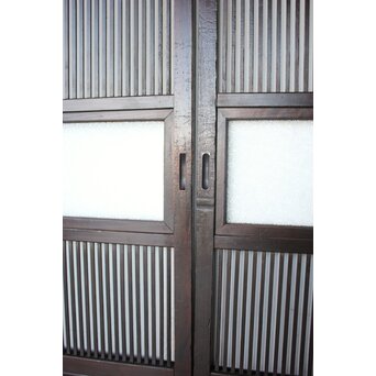 民芸 ダイアガラス格子戸 4枚1組　L1198 