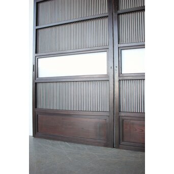 民芸 ダイアガラス格子戸 4枚1組　L1198 