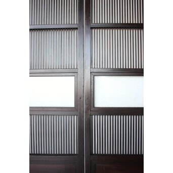 民芸 ダイアガラス格子戸 4枚1組　L1198 