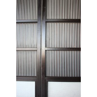 民芸 ダイアガラス格子戸 4枚1組　L1198 