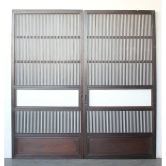 民芸 ダイアガラス格子戸 4枚1組　L1198 AB　表