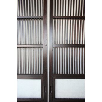 民芸 ダイアガラス格子戸 4枚1組　L1198 