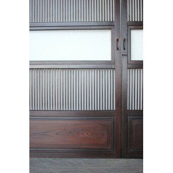 民芸 ダイアガラス格子戸 4枚1組　L1198 