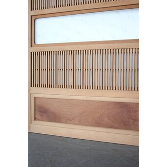 美品白木 障子枠付格子戸 4枚1組　L1200 