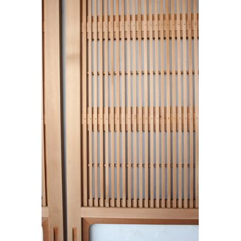 美品白木 障子枠付格子戸 4枚1組　L1200 