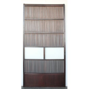 民芸 ダイアガラス格子戸 3枚1組　L1201 A ウラ