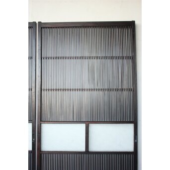 民芸 ダイアガラス格子戸 3枚1組　L1201 