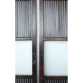 民芸 ダイアガラス格子戸 3枚1組　L1201 