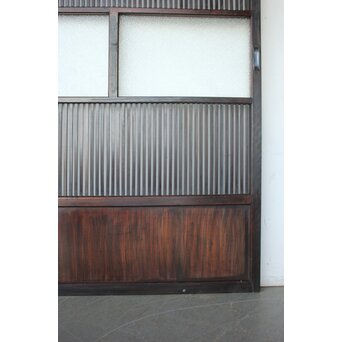 民芸 ダイアガラス格子戸 3枚1組　L1201 