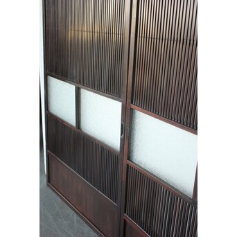 民芸 ダイアガラス格子戸 3枚1組　L1201 