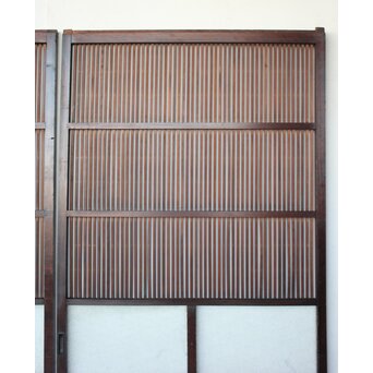 民芸 ダイアガラス格子戸 3枚1組　L1201 