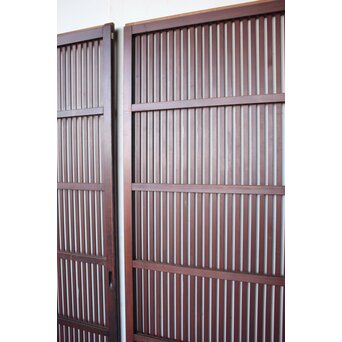 紅平格子戸 2枚1組　L1203 