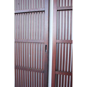 紅平格子戸 2枚1組　L1203 