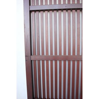 紅平格子戸 2枚1組　L1203 