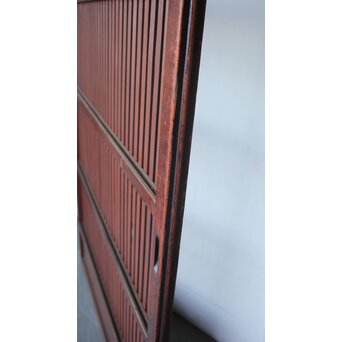 紅平格子戸 2枚1組　L1203 