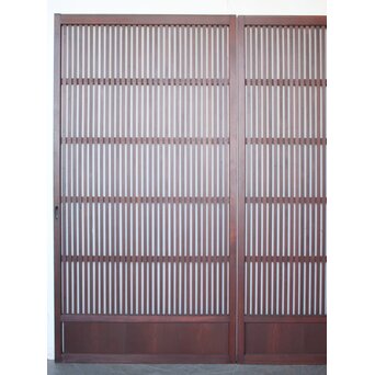 紅平格子戸 2枚1組　L1203 