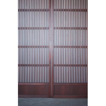 紅平格子戸 2枚1組　L1203 