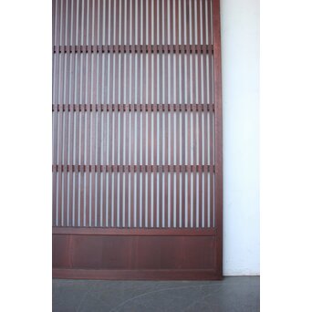 紅平格子戸 2枚1組　L1203 