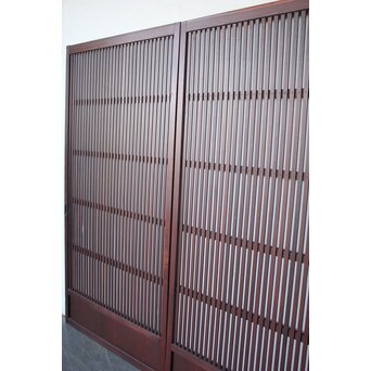 紅平格子戸 2枚1組　L1203 