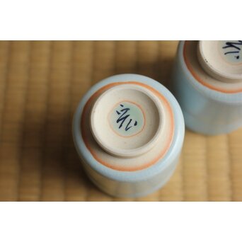 人間国宝 中島宏 南宋青磁 湯呑 5客　P629 