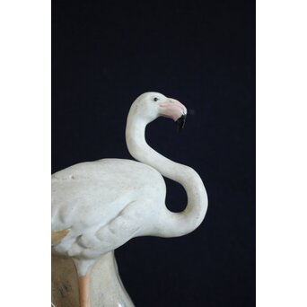 沼田一雅 陶彫 アフリカの鶴　P630 