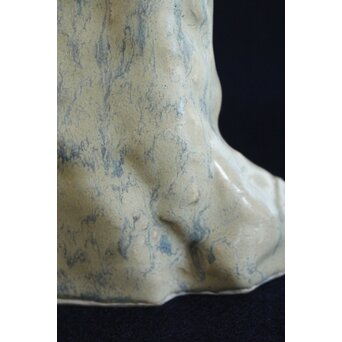 沼田一雅 陶彫 アフリカの鶴　P630 