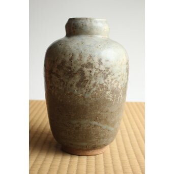 沼田一雅 陶彫 花瓶に虫　P631 