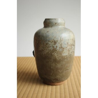 沼田一雅 陶彫 花瓶に虫　P631 